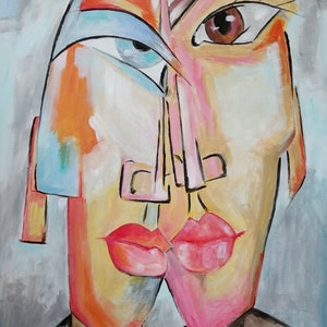 abstract painting oil on canvas / abstract oil painting on canvas