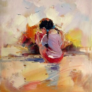 retrato niños pintura pintura firmada óleo sobre lienzo / niños pintura al óleo sobre lienzo