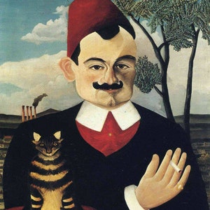 Portrait of Pierre Loti painting oil on canvas