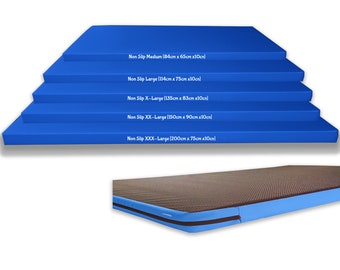 Royal Blue Crash Mat Antislip Gym Landing Tumbling Muurklimmen Oefeningsveiligheidsmat 10 cm dik Dubbellaags Schokabsorberend schuim