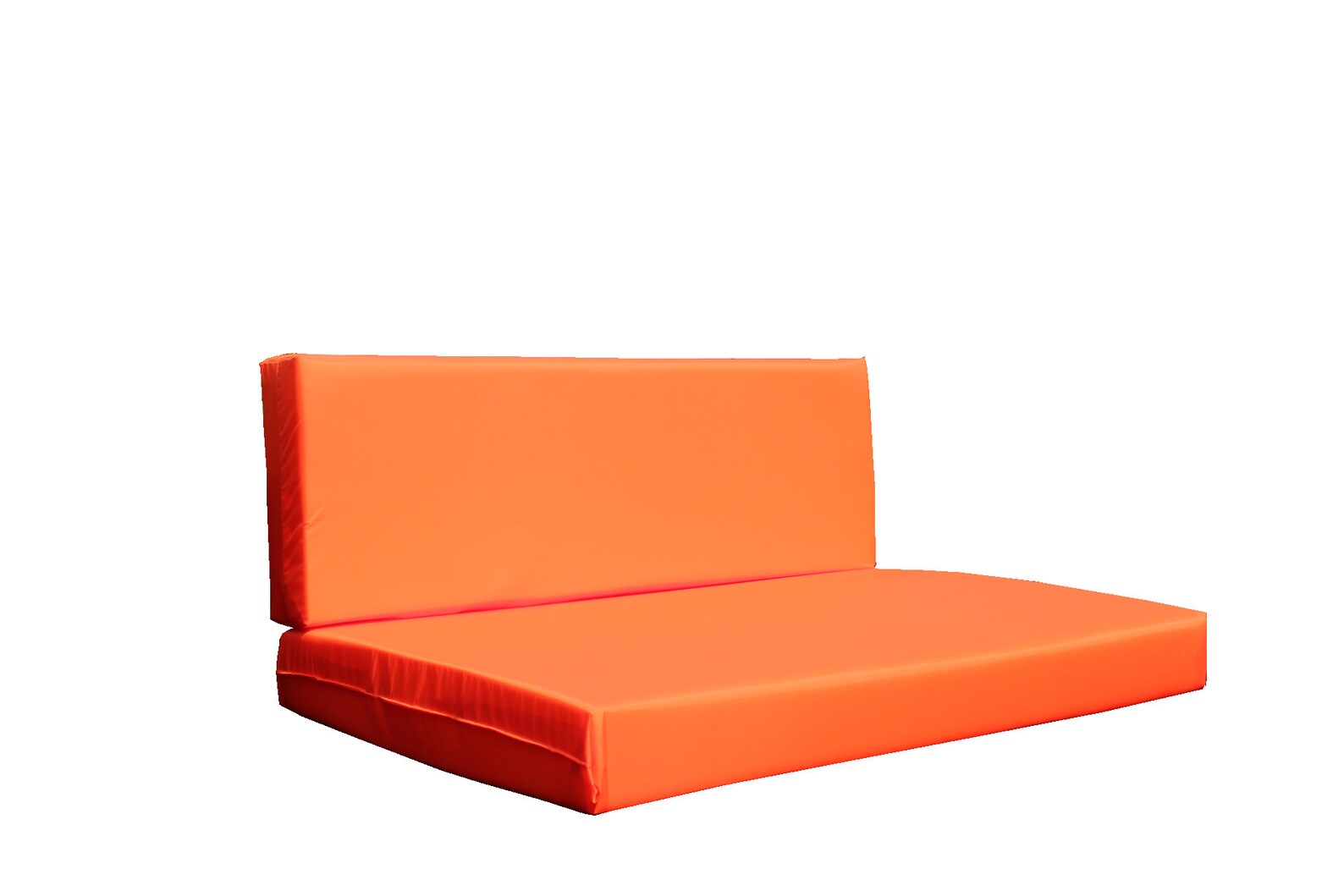 Pallet Bench Cushion Seating Orange Outdoor Pallet Pads Etsy