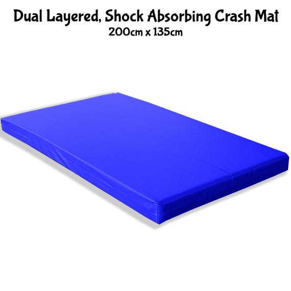 Kosipad High Impact Crash Mats for Landing Falling Bouncy Castles Ultra Large Shock Absorbing Gym Mats royal Blue 200cm X 135cm Etsy UK