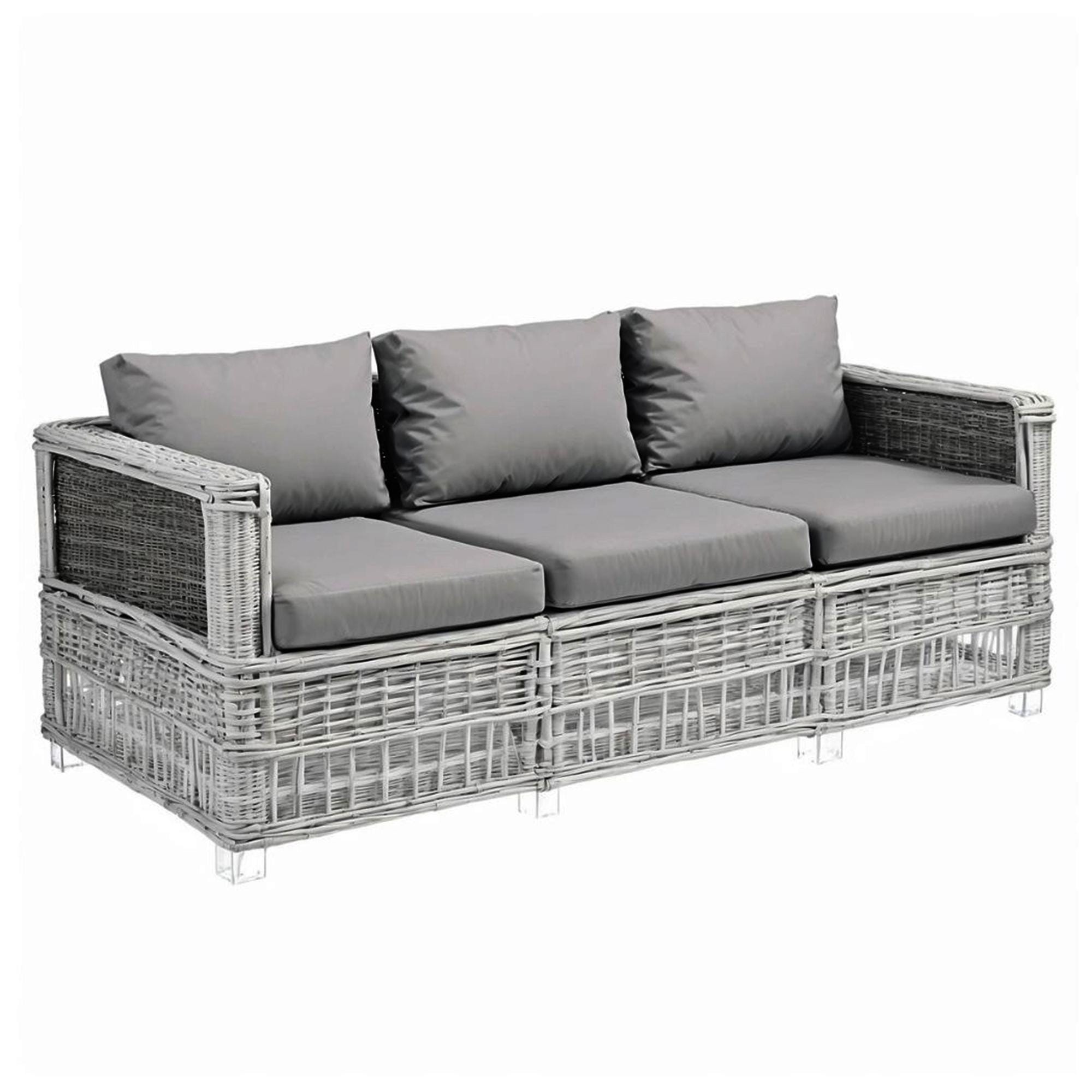 Wicker Outdoor Sofa Cushions Amazon Wicker Loveseat Sofa With