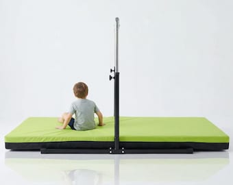 Lime Green Gymnastics Crash Mat: Non-Slip Training Landing Pad