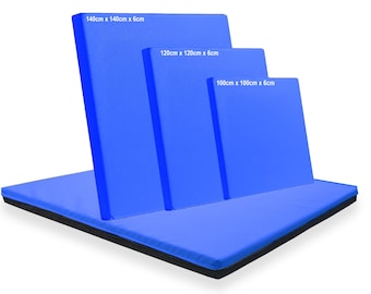 Royal Blue Gymnastics Mat: Non-Slip Exercise, Landing, and Play