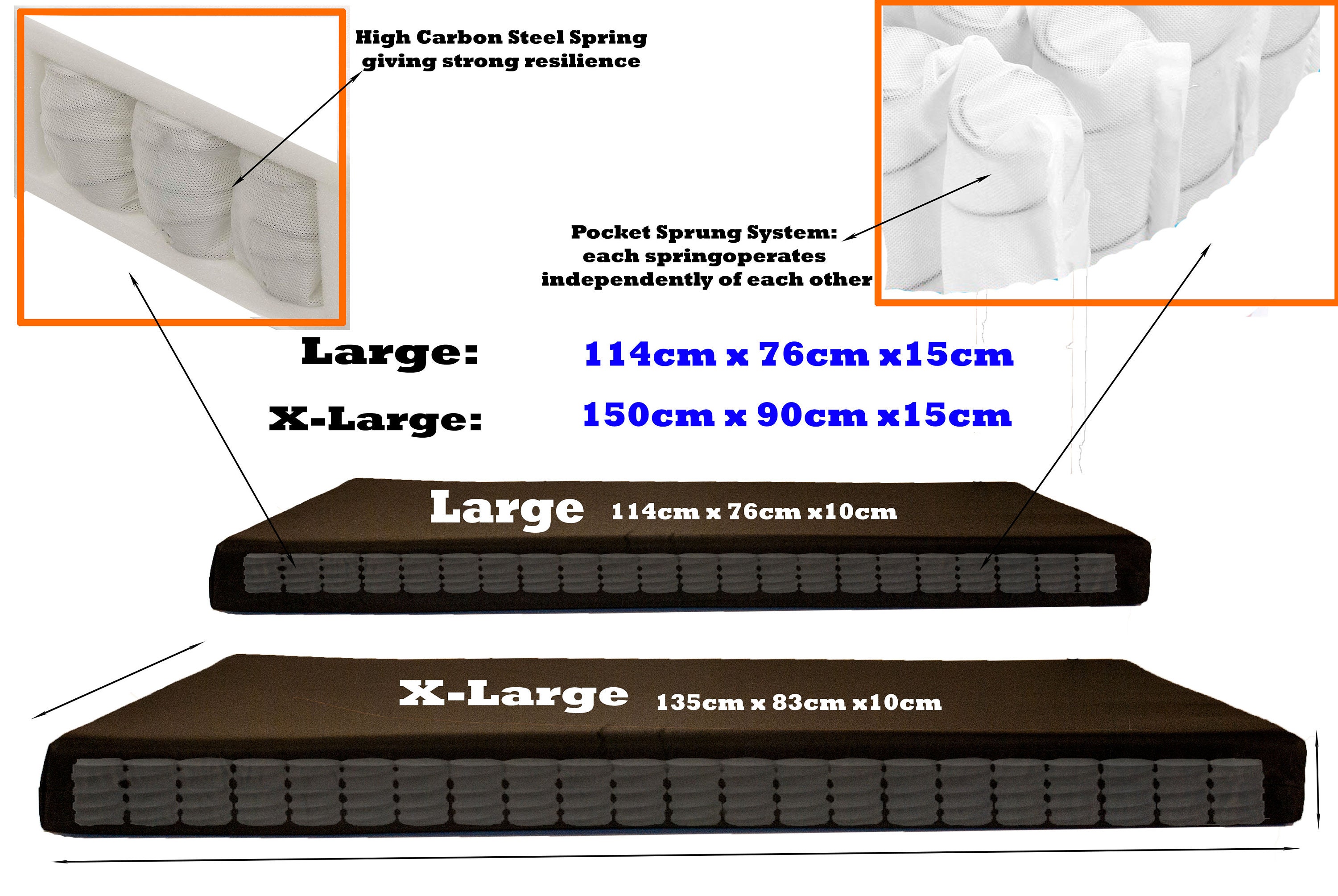 Kosipad Landing Gym Crash Mat 15cm Pocket Sprung High Density Etsy UK