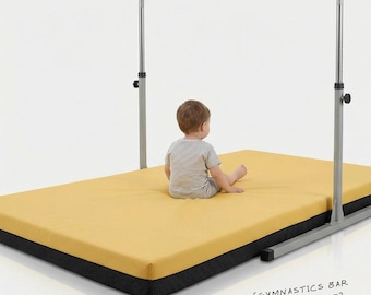 Yellow Gymnastics Crash Mat: 8cm Thick Non-Slip Landing Pad