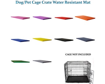 Dog Crate Mattress Cat Dogs cage matt bed pad Tough Water Resistant Cover 5cm thick 10 Colours 5 Sizes