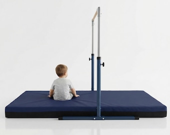 Navy Blue Gymnastics Crash Mat: Non Slip Landing Pad, 8cm Thick