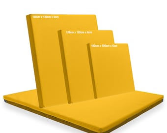 Yellow Gymnastics Mat: Non-Slip Exercise, Crash Landing, Safe Play