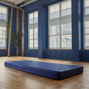 Kosipad Landing Gym-crashmat 9 cm dik schuimrubberen crashmat met dichtheid, marineblauwe gymmat, gymmat, speelmatten 5 maten
