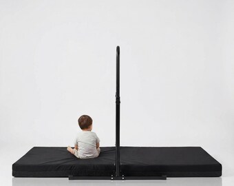 Black Gymnastics Crash Mat: Non-Slip Horizontal Bar Training Mat