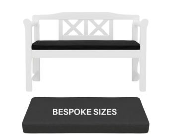 Custom Rattan Pallet Bench Cushion, Water Resistant Outdoor Seating