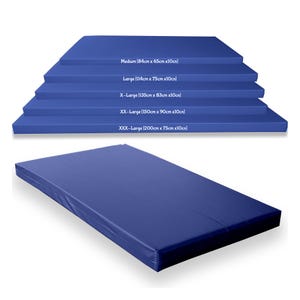 Crashmat gymnastiek, marineblauwe landing, tuimelen, veiligheidstrainingsmat, kritieke valhoogte, getest tot 3 meter BS:EN1177 Kosiproducts