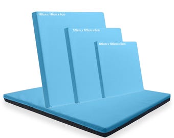 Turquoise Gymnastics Crash Mat: Non-Slip Exercise & Play Mat