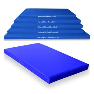 Crashmat gymnastiek, koningsblauwe landing, tuimelen, veiligheidstrainingsmat, kritieke valhoogte, getest tot 3 meter BS:EN1177 Kosiproducts