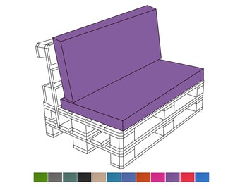 Purple Pallet Bench Cushion Seating Pads, Outdoor Pallet Pads, Garden Furniture, Pallet Pads, Bench Pads, Outdoor Furniture