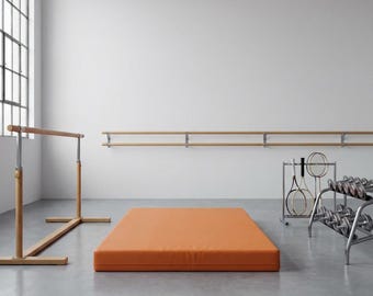Orange Gymnastics Crash Mat: 9cm Thick High Density Foam Landing Mat