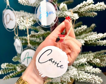 Custom Name Christmas Ornament | Custom Christmas Tree Decoration | Christmas Custom Ornament | Custom Christmas Bauble | Custom Family Gift