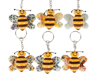Bumble Bee Keyring | Cute Buzzing Bee Keyring | Busy Bee Gifts | Bumble Bee Gifts for Women Girls | UK Gifts for Women
