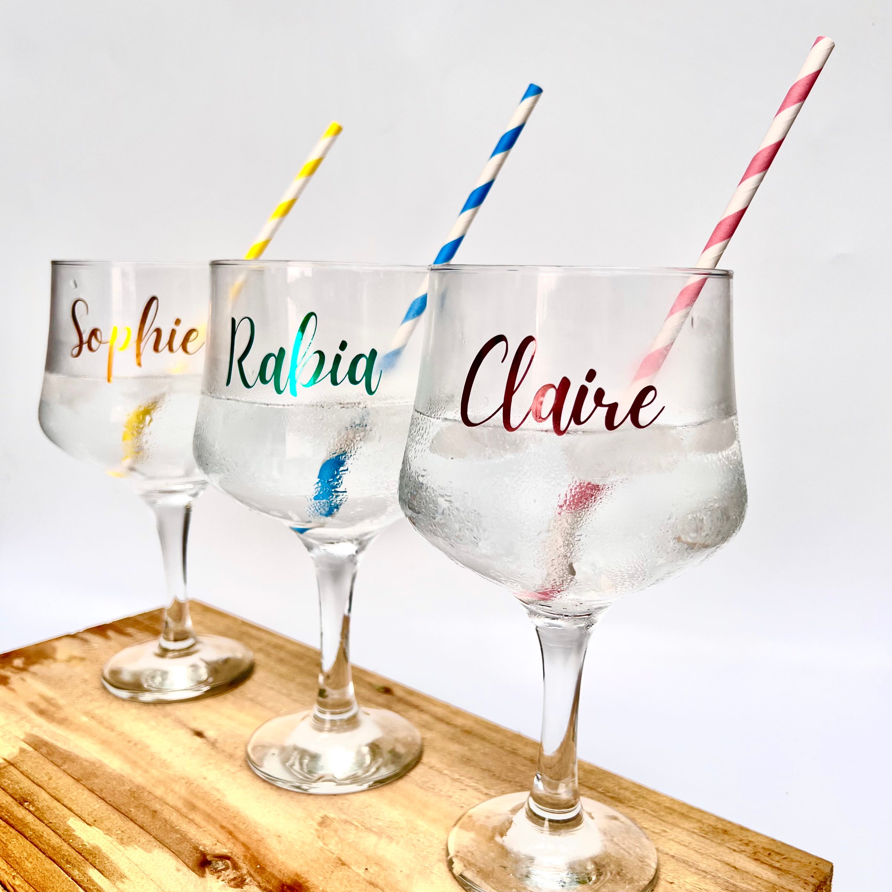 Personalised Gin Glass Custom Luxury Gin Glass Etsy UK