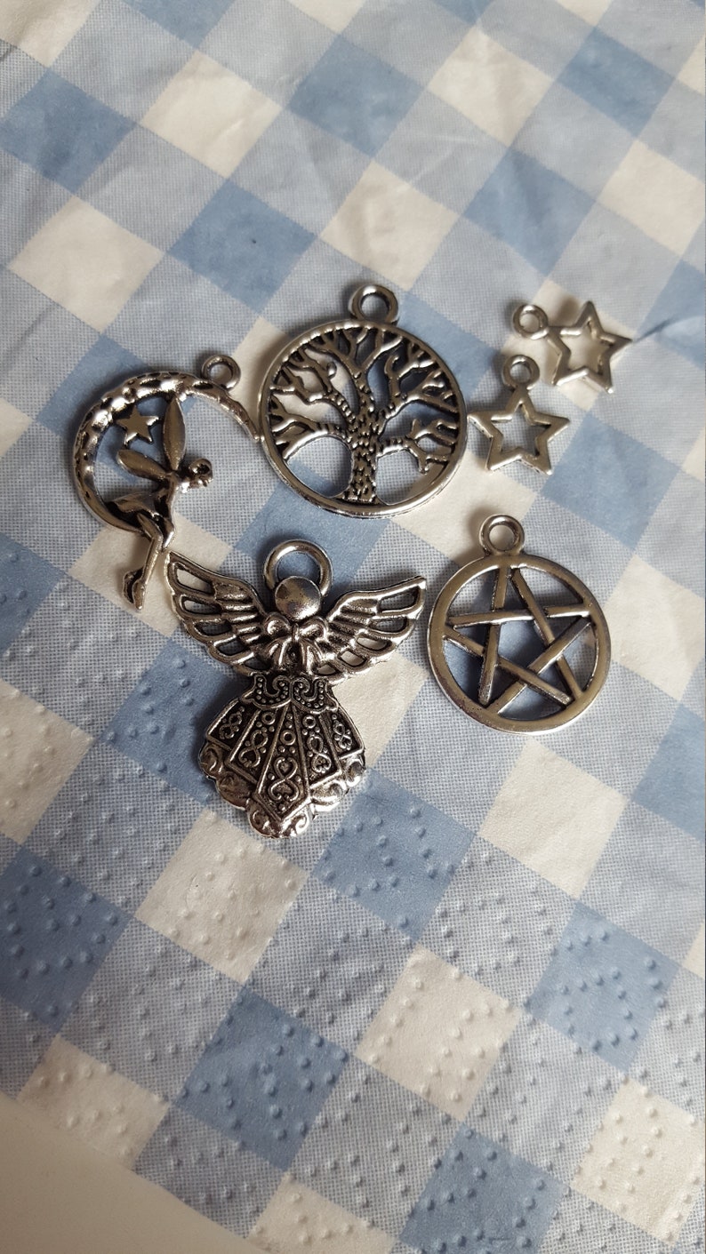 Empowering Snowflake Obsidian Keyring Bag Charm choose charm