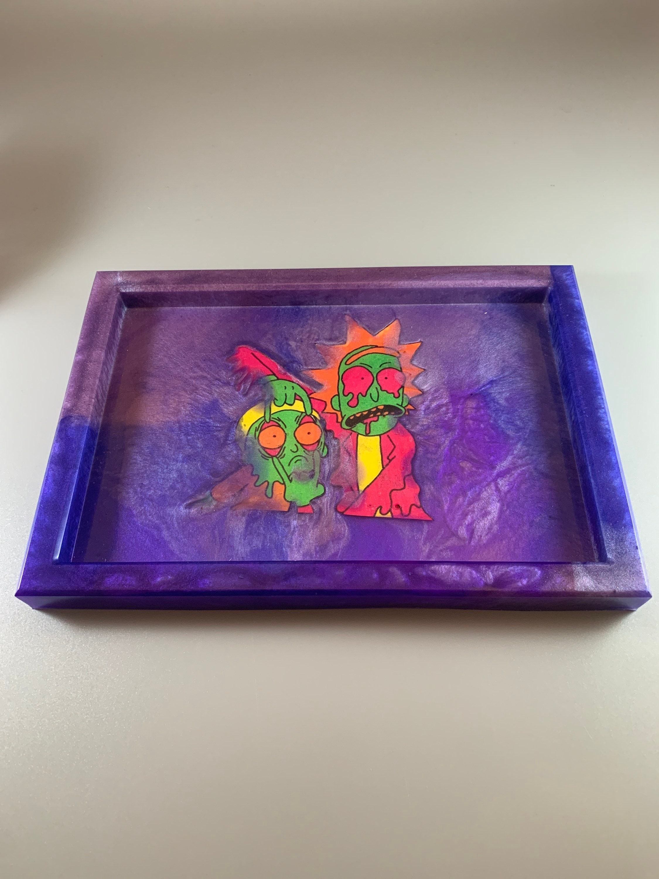 Custom All Resin Rolling Trays PLEASE READ DESCRIPTION Rolling Etsy