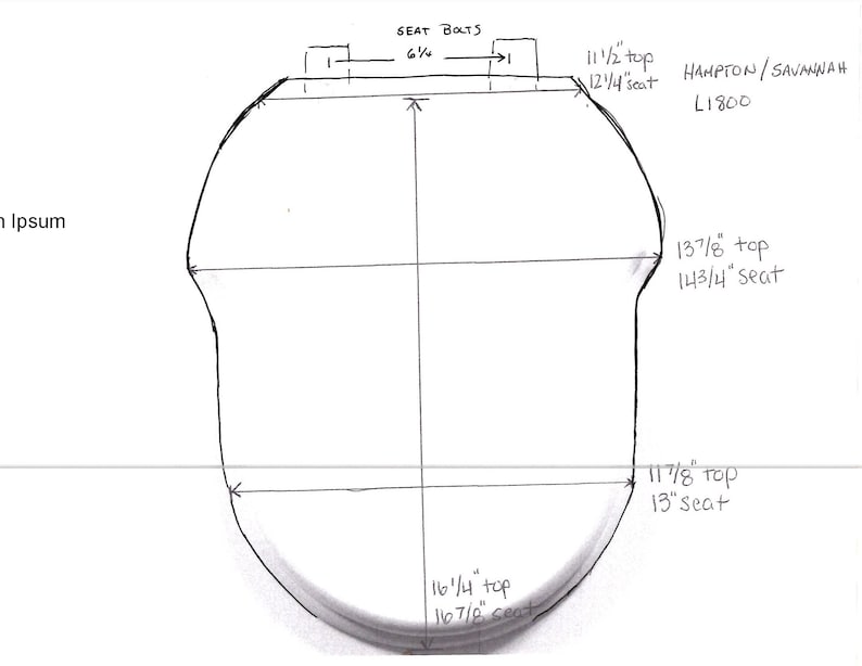 Incepa Hampton Eljer Savannah Replacement Toilet Seat White Etsy