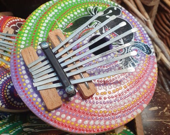 Handpainted Kalimba - finger piano/ musical instrument/ gift idea