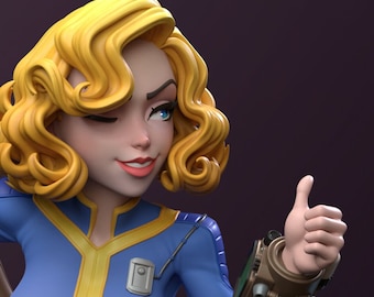 Vault Girl - DiNamuuu3d - Figurine Kit