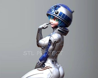 Female R2-D2 Figurine -  Figurine Kit