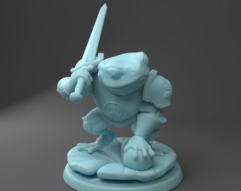 Frog Knight - Twin Goddess Miniatures