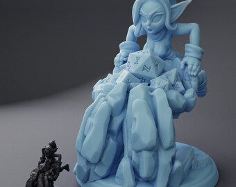 Dice Goblin Figurine scale - TwinGoddessMiniatures