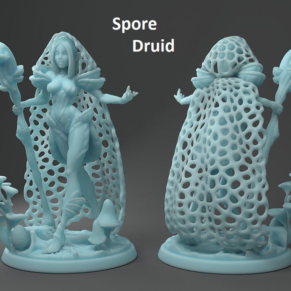 Spore Druid/Necromancer - TwinGoddessMiniatures - Resin