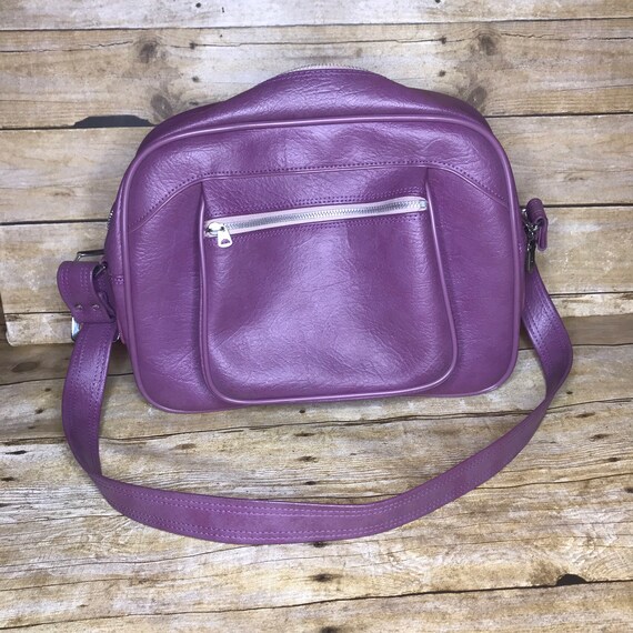 Vintage American Tourister Purple Carry on Luggage Shoulder Etsy
