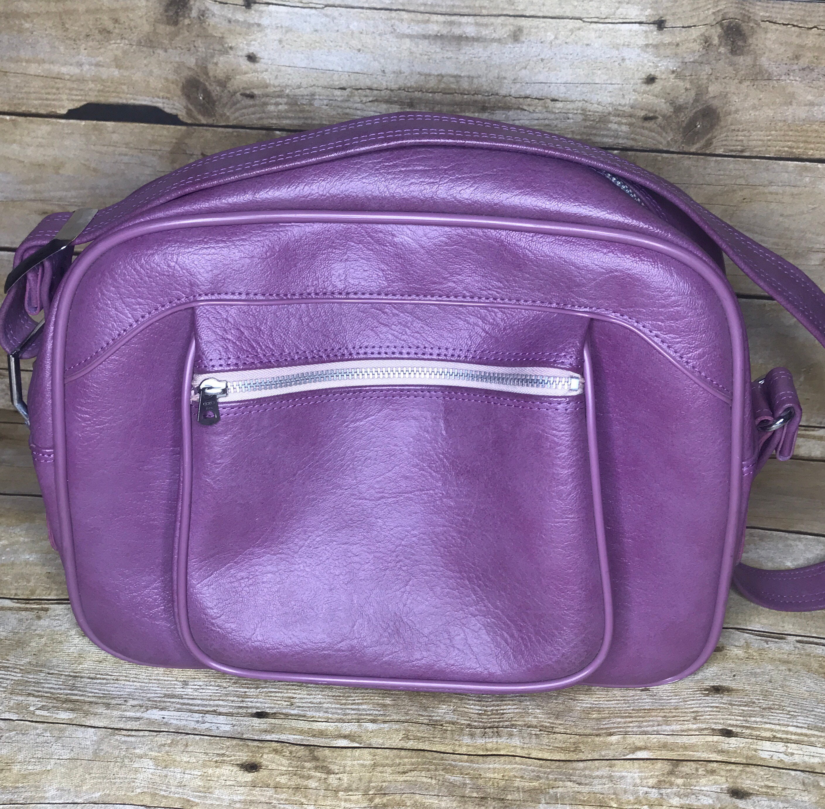 Vintage American Tourister Purple Carry On Luggage Shoulder Etsy