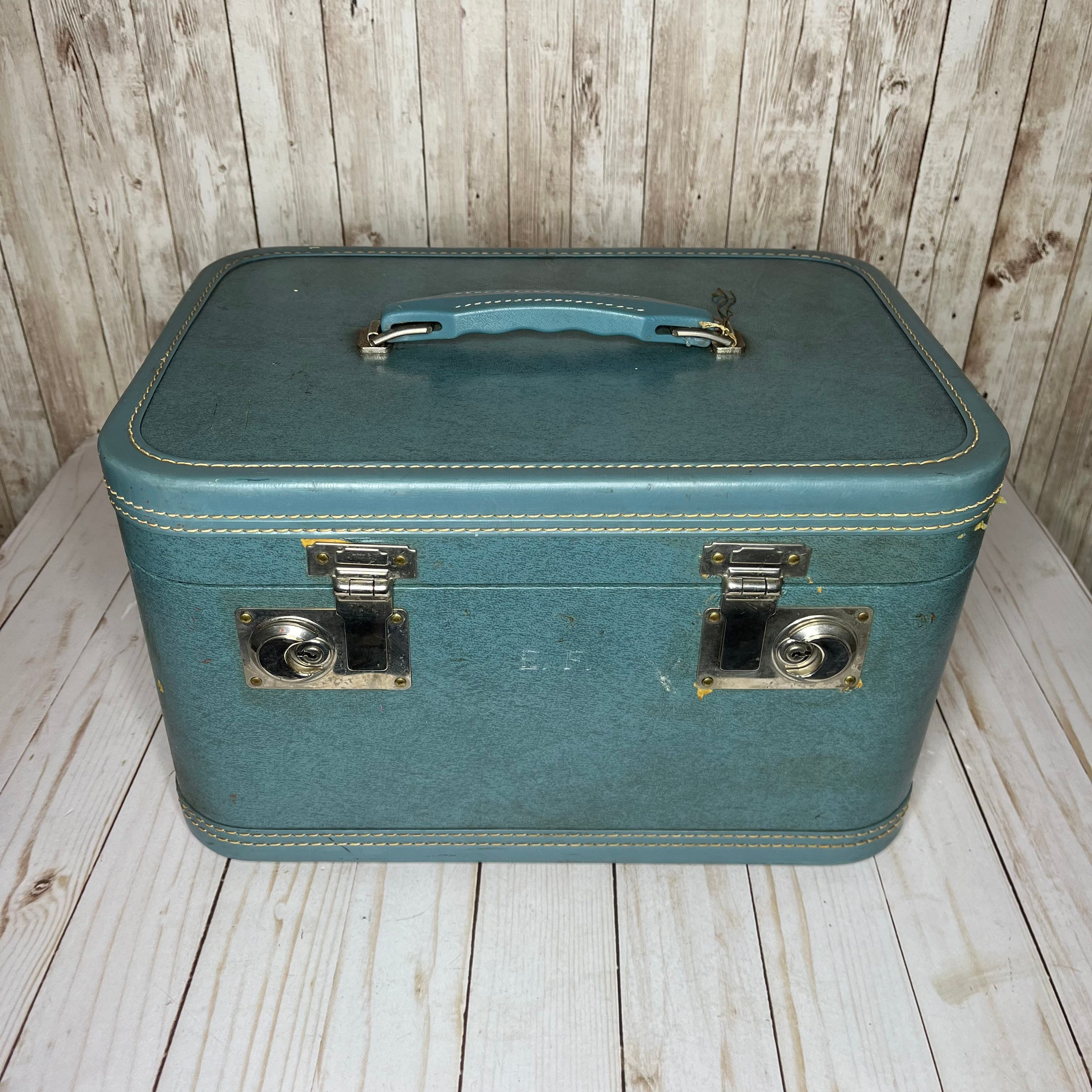 Vintage Suitcase Palavan Retro Suitcase Handmade Decoupage 