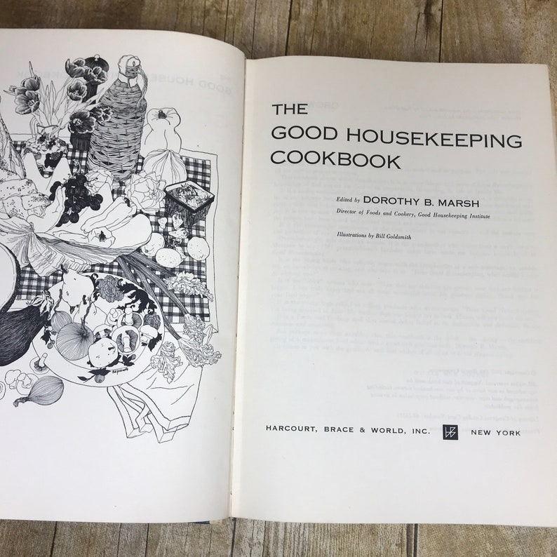 The Good Housekeeping Cookbook 1963 HCDJ First Edition Mid Etsy