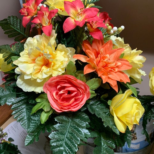 Large Vase Headstone Arrangements agrohort.ipb.ac.id