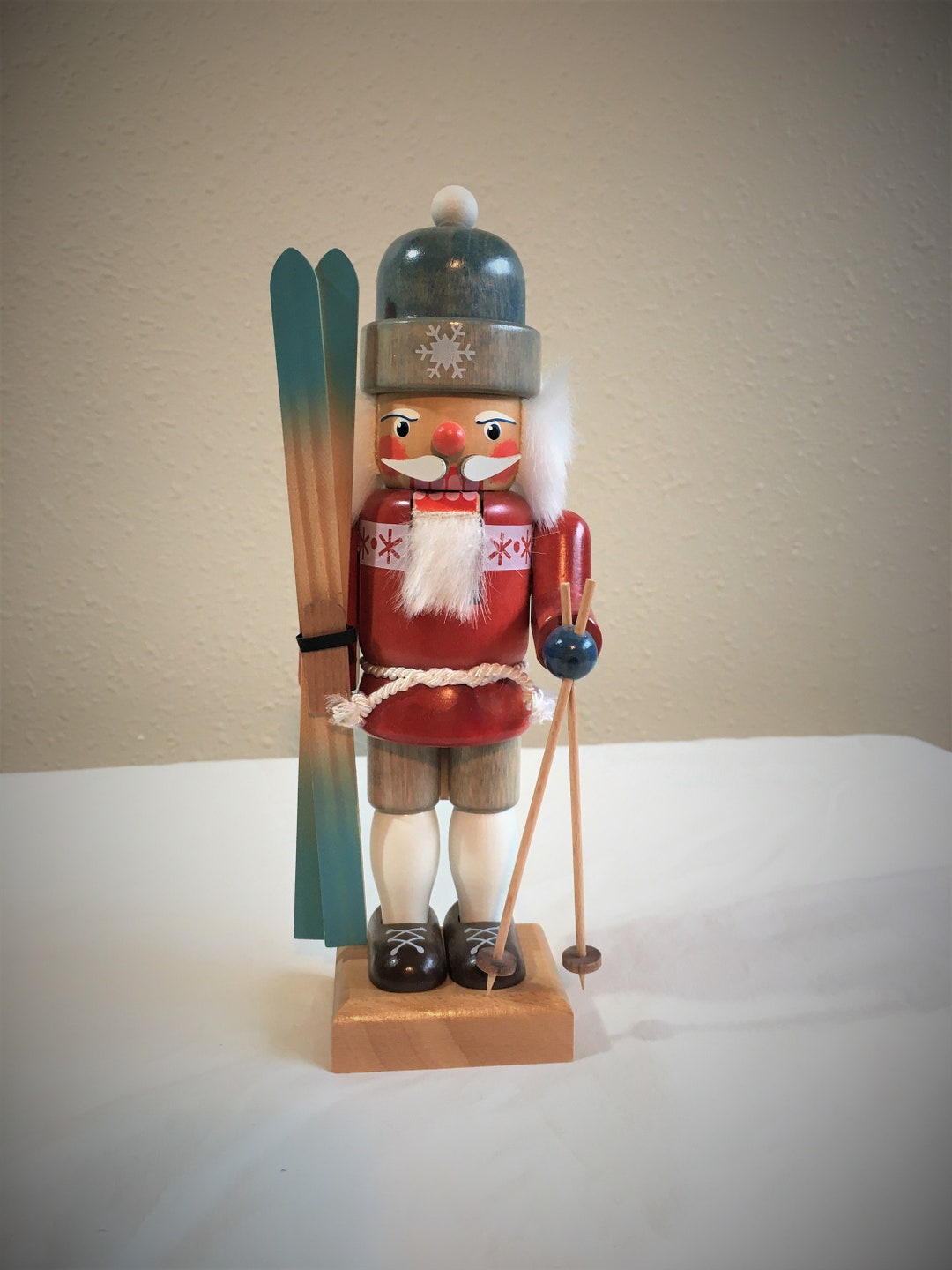 Skiier Nutcracker Made in Germany Etsy