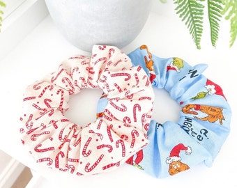 Christmas  Scrunchies  - Multiple patterns available!