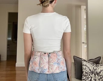 Wearable Hands-Free Heat Pack - For Back + Stomach - Choose your own pattern.