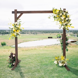 7ft Wedding Arch, Wedding Decor, Ceremony Arch, Wedding Arbor, Rustic Wooden Arch, Wedding Arch Square, Beach Wedding, Boho Decor