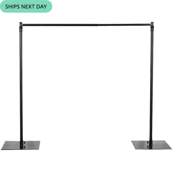 10ftx10ft Adjustable Heavy Duty Backdrop Stand, Photobooth Stand with  Weighted Steel Base, Backdrop Frame, Backdrop Stand Kit