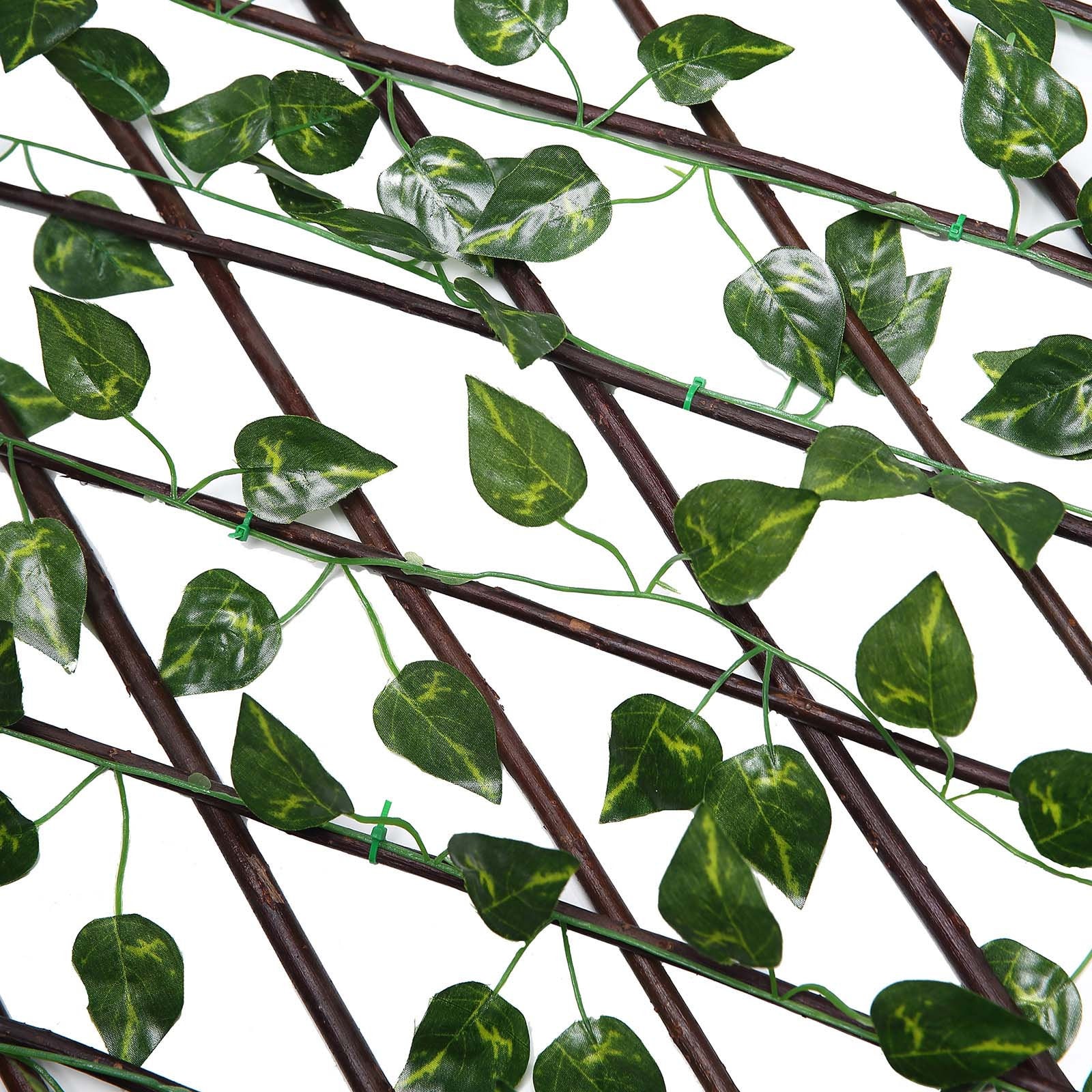 Expandable faux 2024 ivy privacy fence