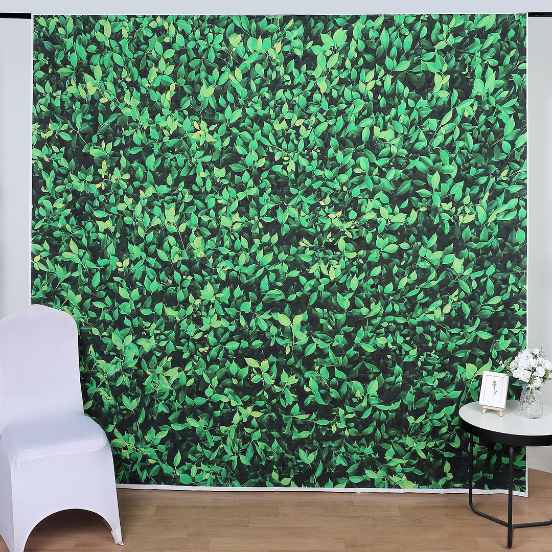 8ftx8ft | Grass Print Vinyl Party Backdrop, Greenery Leaves Photography ...