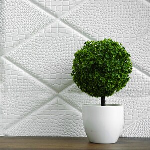 10 Pack | 40 Sq.Ft White 3D Brick Wallpaper, Self Adhesive Home Decor Waterproof Brick Wall Decals, Peel and Stick 3D Foam Brick Wall Tiles