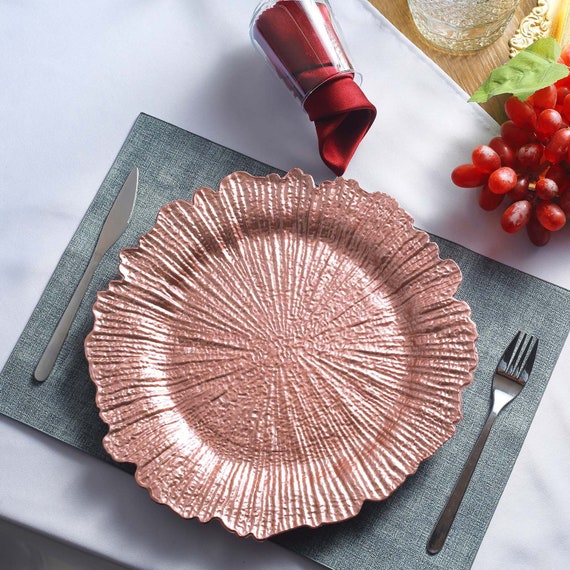 13 Inch Rose Gold Paper Plates