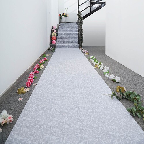 36 X 100ft Floral Lace Aisle Runner Wedding Runners Etsy