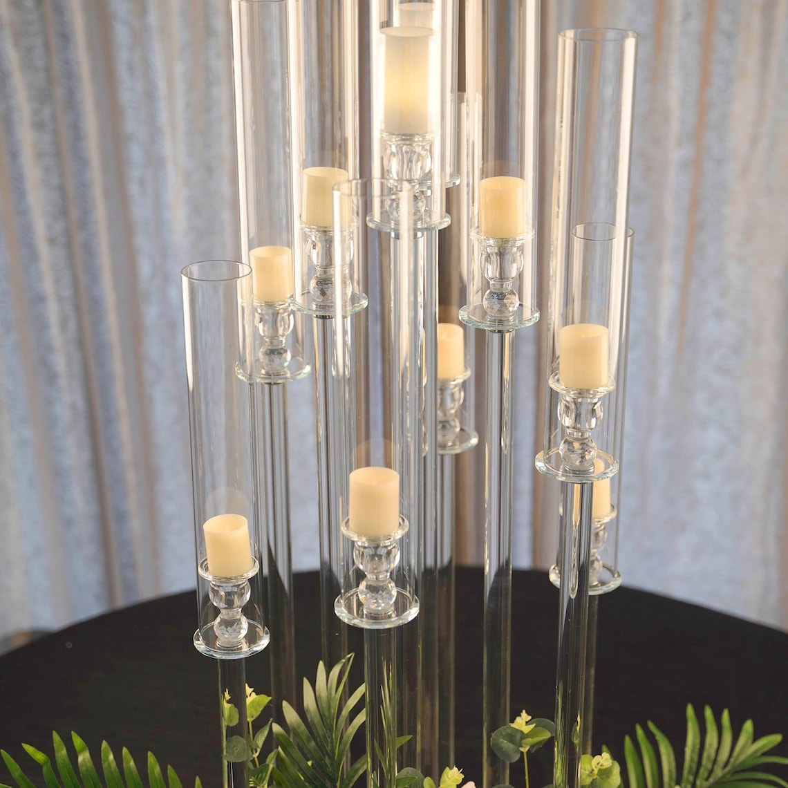 47 Tall 10 Arm Candelabra Pillar Candle Holders Etsy